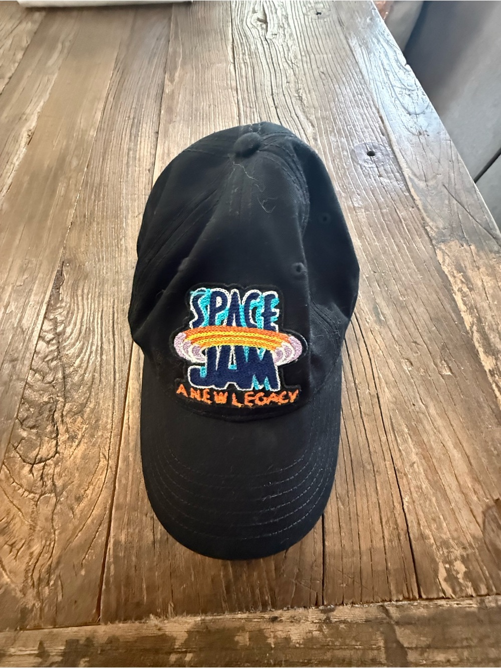 Space Jam: A New Legacy Black Embroidered Baseball Cap